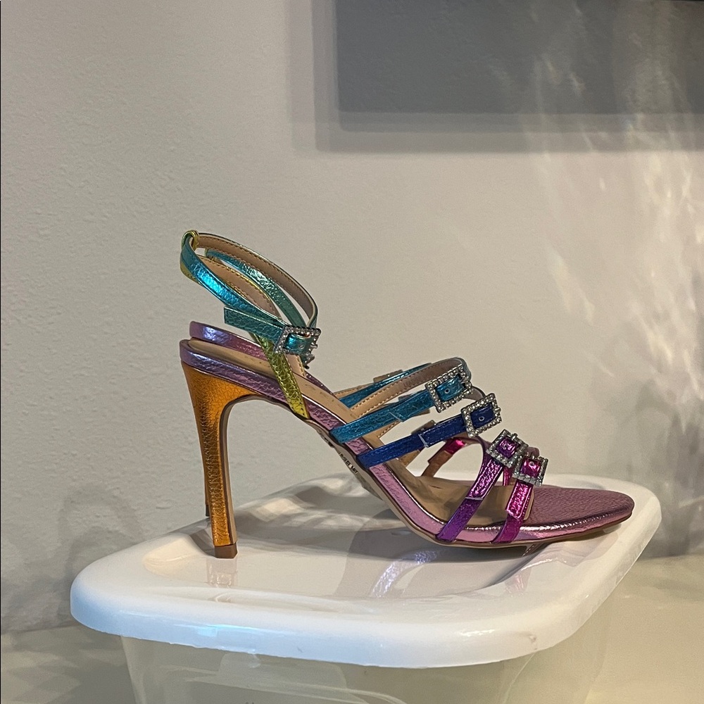 Elegant Multicolor Strappy Heels